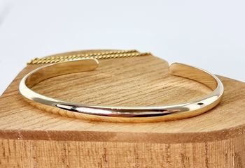 TIMELESS Handmade 9ct Yellow Gold SOLID Cuff Bangle  Jewellery Past 